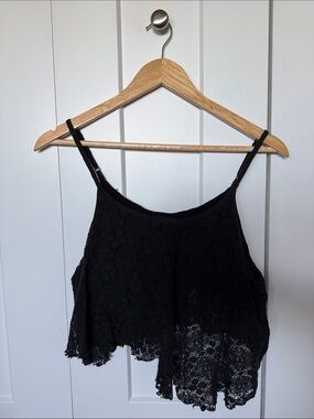 Angie Black Lace Camisole Tank Top